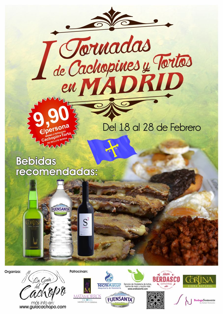 I Jornada de Cachopines y Tortos en Madrid. (Cachopín + Torto 9,90 €)